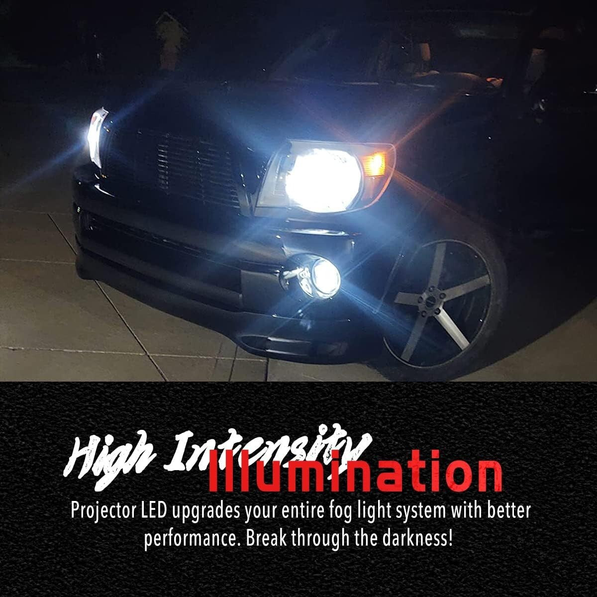 Durable Water-Resistant LED Fog Lights - Fits Tacoma, Tundra & Sequoia Models