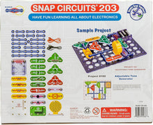Load image into Gallery viewer, Hands-On Snap Circuits 203 Electronics Kit - 42 Modules for Fun Learning