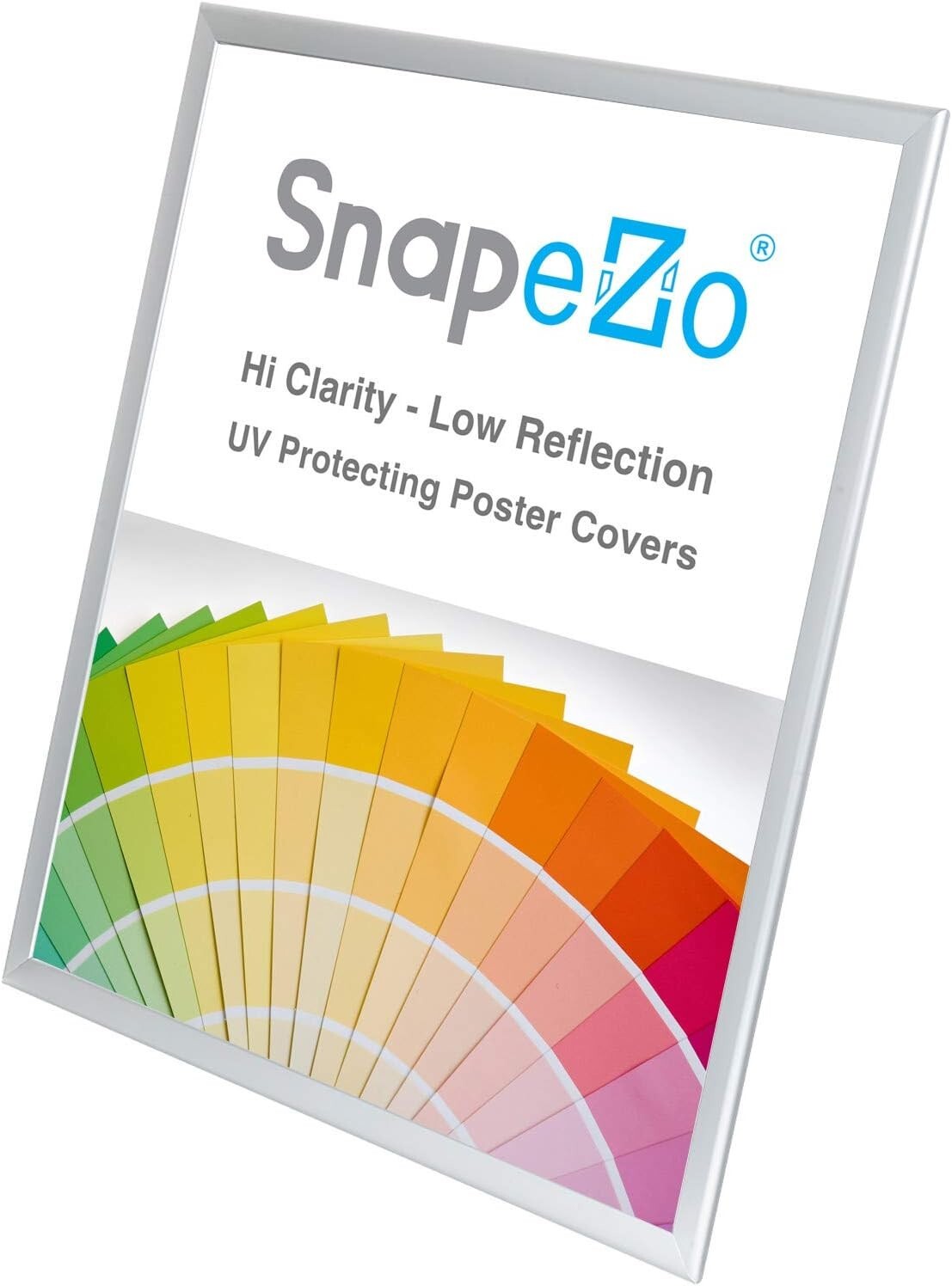 Stylish Front-Loading 36x48 Poster Frame - Silver Aluminum for Modern Displays