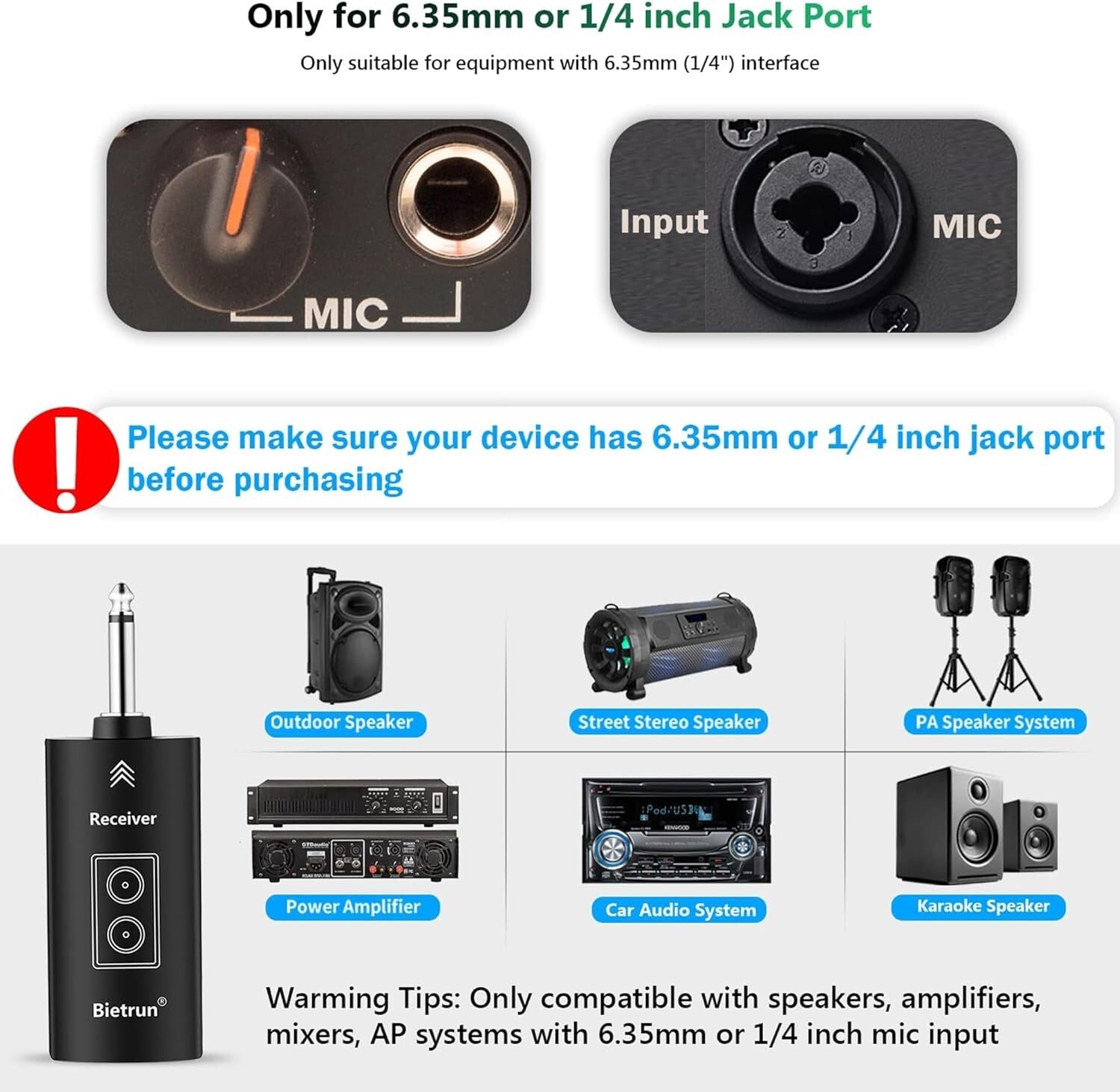 Echo & Treble Wireless Microphone – 160FT Range for Perfect Performances