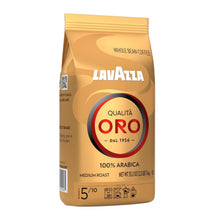 Load image into Gallery viewer, Qualità Oro Whole Bean Coffee, 100% Arabica, Medium Roast, 6-Pack of 2.2 lb Bags