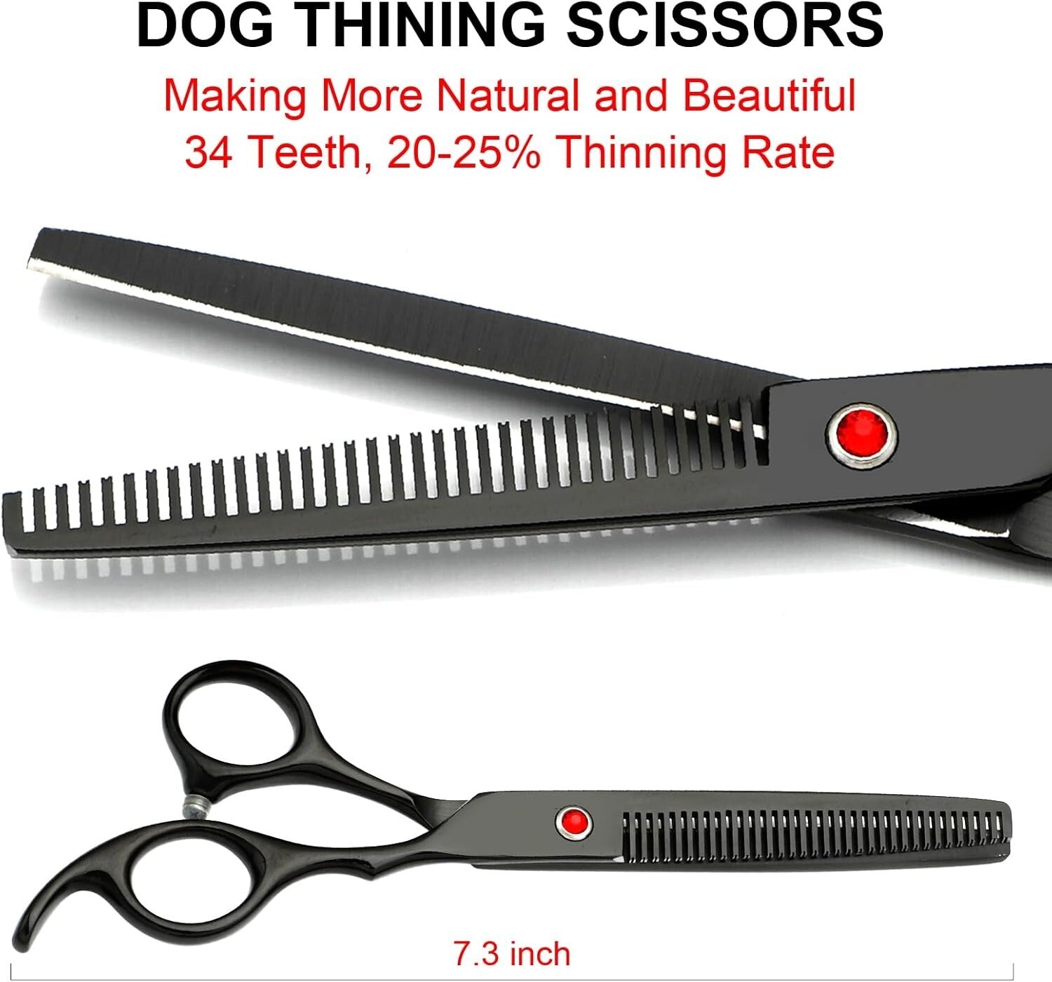 Ergonomic 5-Piece Dog Scissors Kit – Ideal for Home and Professional Grooming