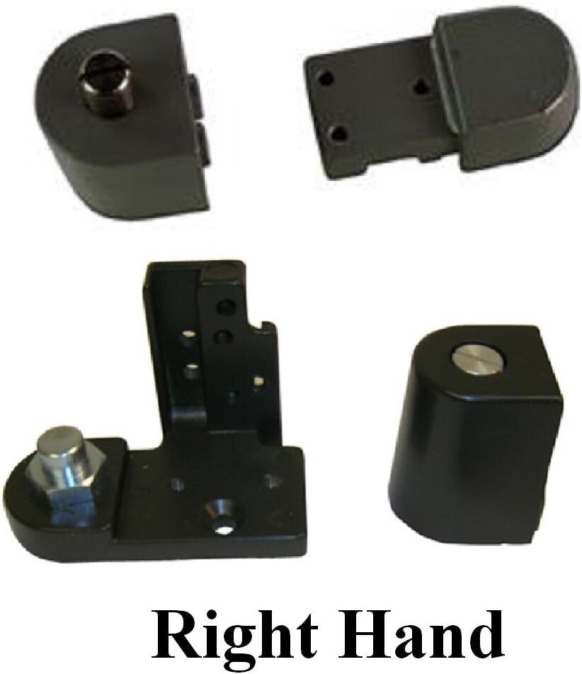 Heavy-Duty Aluminum Pivot Hinges for Commercial Storefront Doors - Dark Bronze
