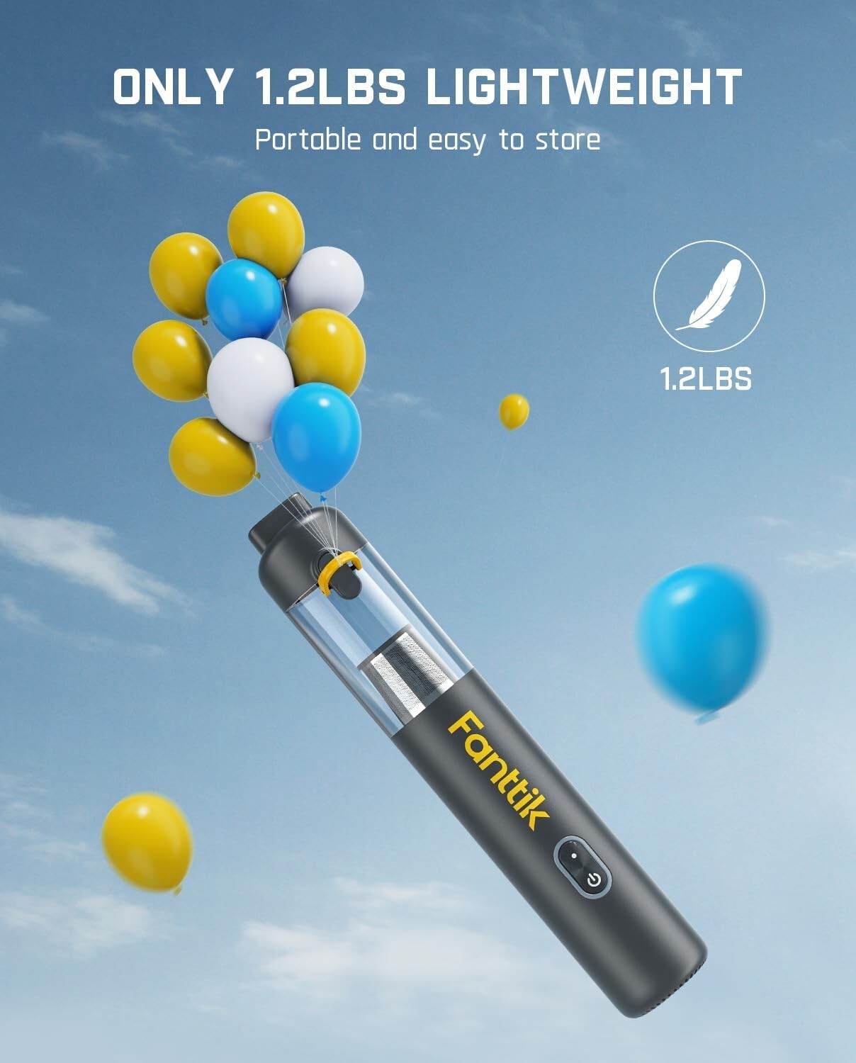 Lightweight Handheld Car Vacuum 12000Pa: USB-C Charge & Pet Brush Included
