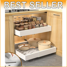 Load image into Gallery viewer, Expandable 2PCS Heavy-Duty Pull Out Drawer Organizers for Versatile Kitchens