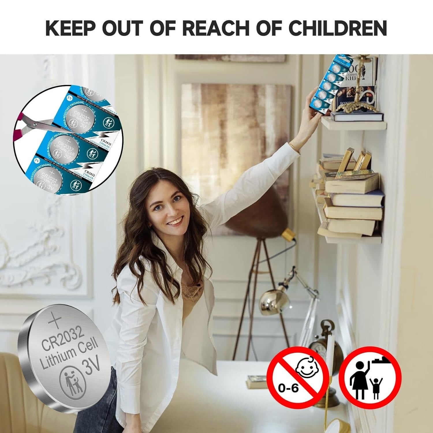 Versatile 3V Coin Lithium Batteries - 230 mAh, Individually Packaged - 200 Count