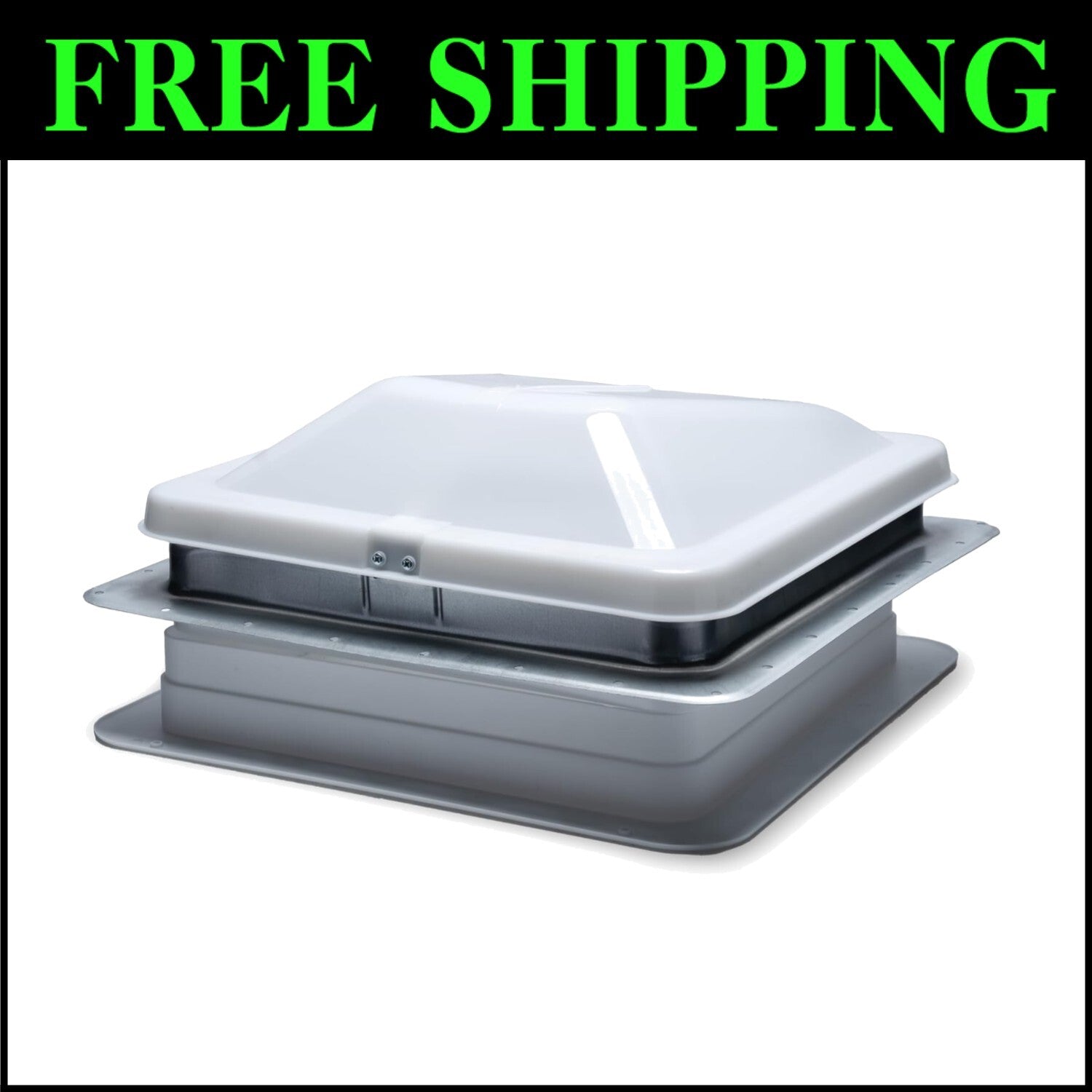 Efficient 14-Inch Outdoor Universal Vent with Positive-Seal Weather Stripping