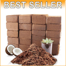 Load image into Gallery viewer, Nutrient-Rich Coconut Coir Fiber Bricks - Perfect for Seed Germination &amp; Growth
