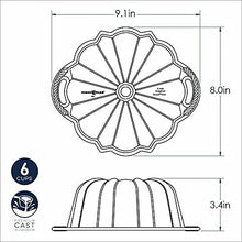 Load image into Gallery viewer, USA-Made 6-Cup Bundt Pan - Nonstick Finish for Effortless Baking &amp; Cleanup