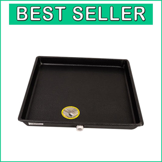 Durable 26" A/C Condensate Drain Pan with Rolled Edges for Easy Installation