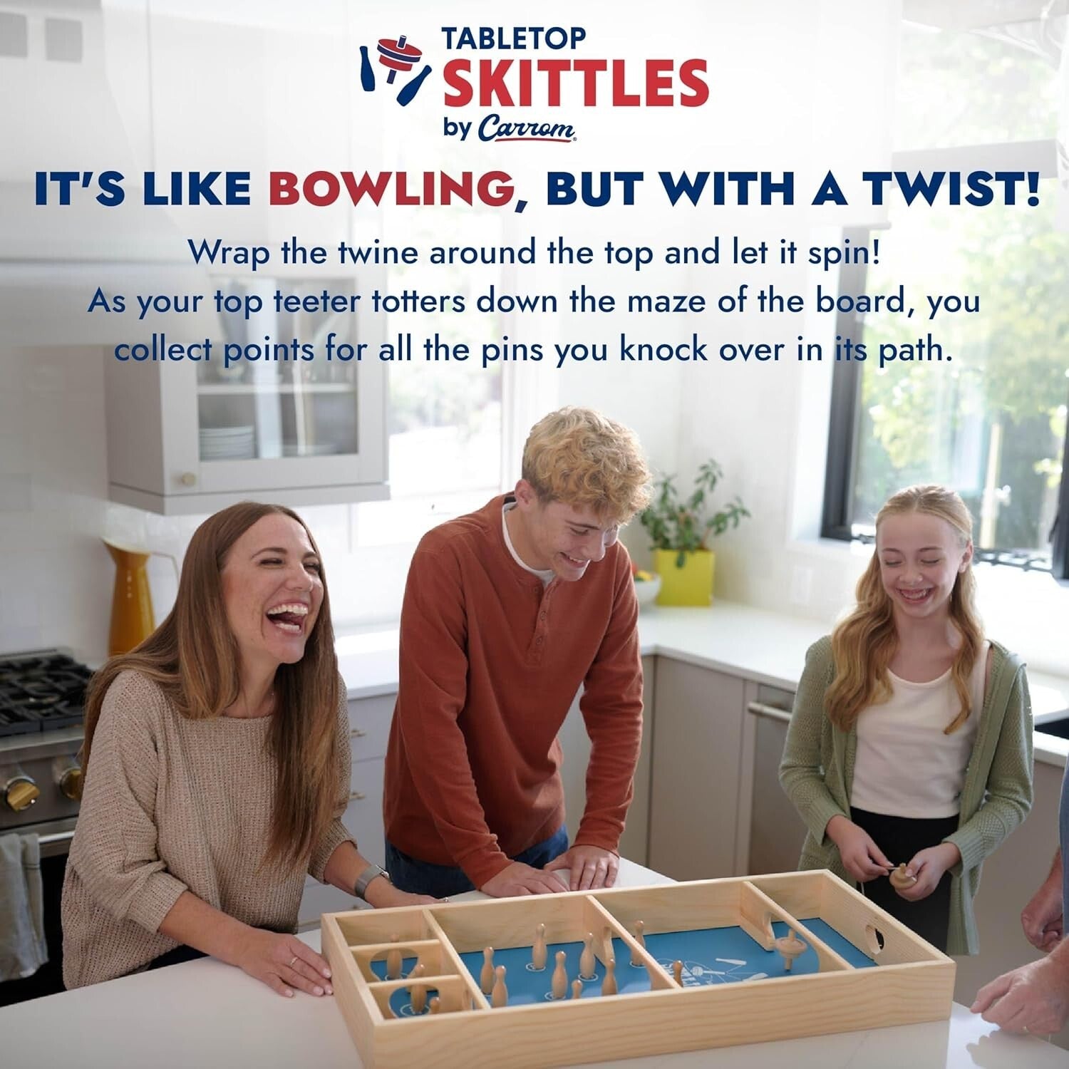 Skittles Game - Large Wooden Board Game for Family Fun Indoors & Outdoors
