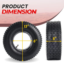 Load image into Gallery viewer, Heavy-Duty 2-Pack 13x5.00-6 Tire and Tube Set - Fits Razor Quad &amp; Yard Equipment
