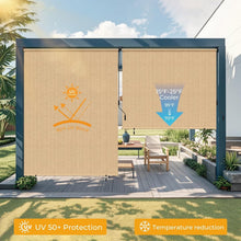 Load image into Gallery viewer, Multipurpose 6' x 6' Waterproof Roller Shades - Perfect for Patios &amp; Balconies