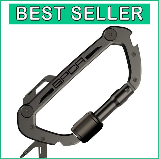 Durable One-Handed Operation Titanium Carabiner Keychain with Auto-Lock Feature