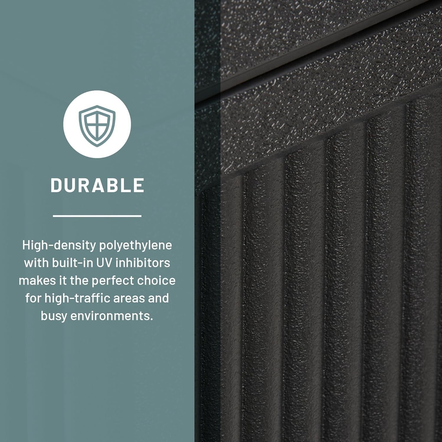 Durable 15 Gallon Commercial Trash Can and Ashtray for Elegant Waste Disposal