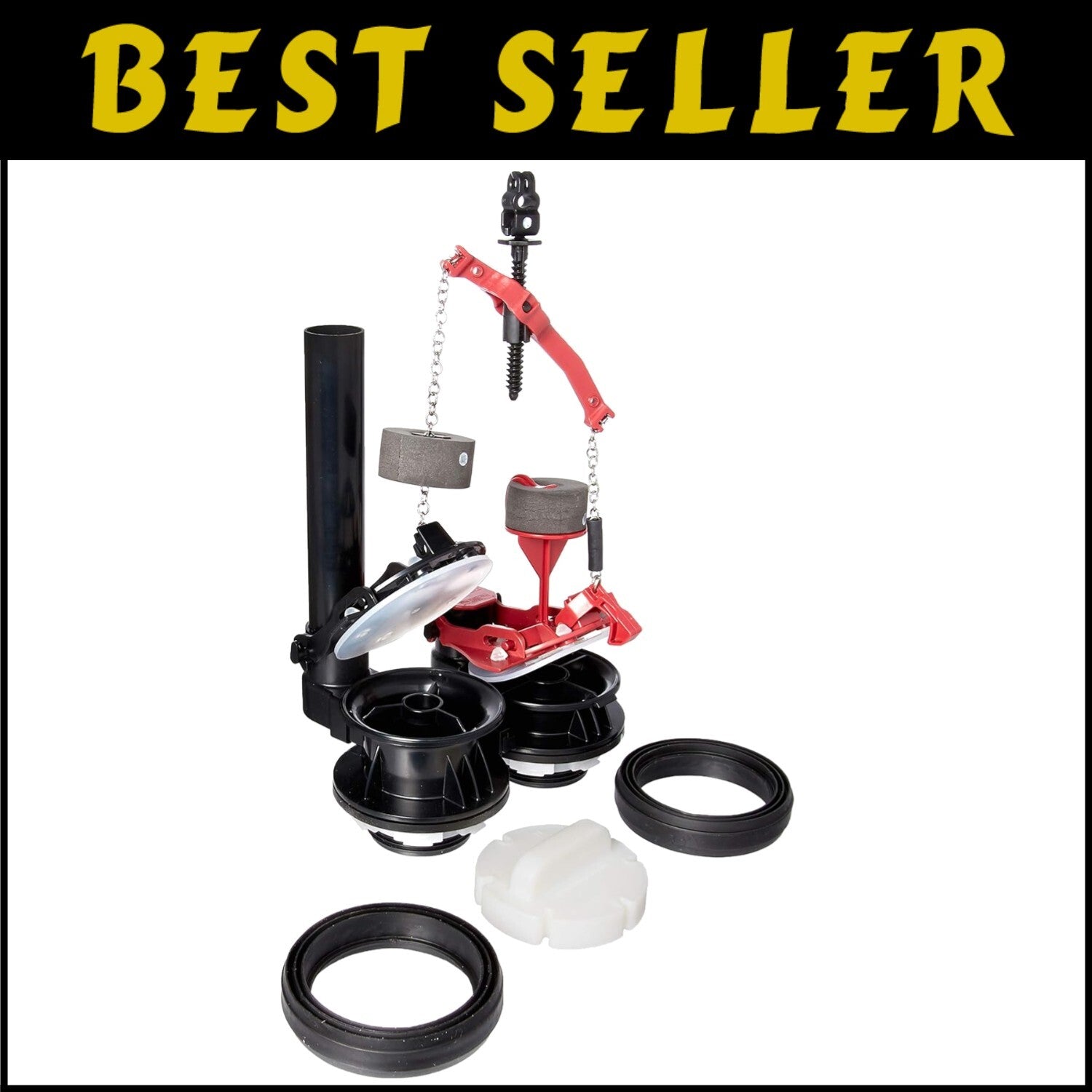 Reliable Vormax Toilet Valve - Durable Metal & Silicone Flush Valve Assembly