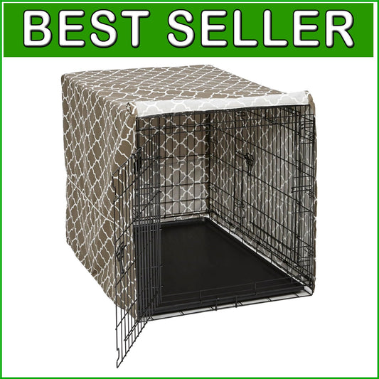 Privacy Dog Crate Cover for 42-Inch Wire Crates - Reduces Anxious Behavior