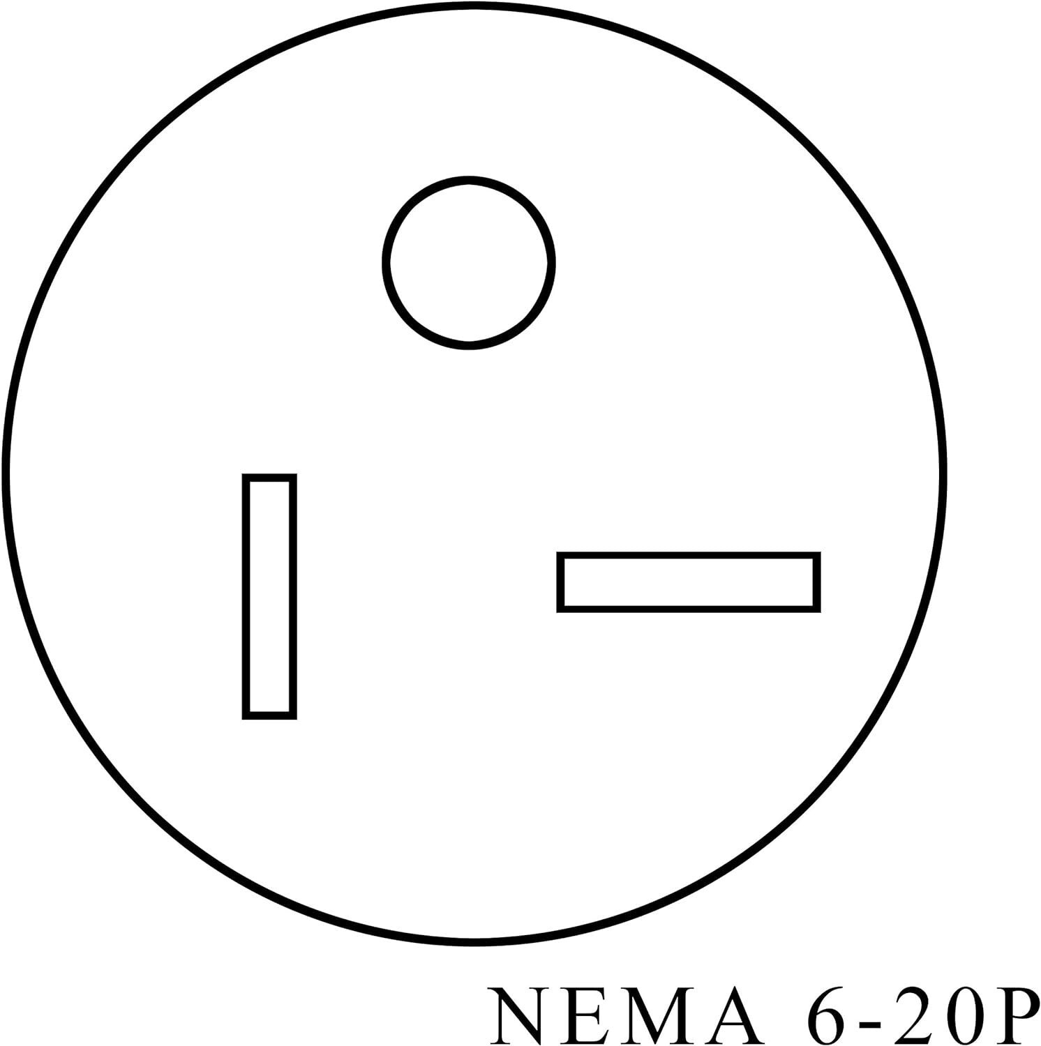 25FT NEMA 6-20 Heavy-Duty Extension Power Cord - 20A/250V Flexible Design