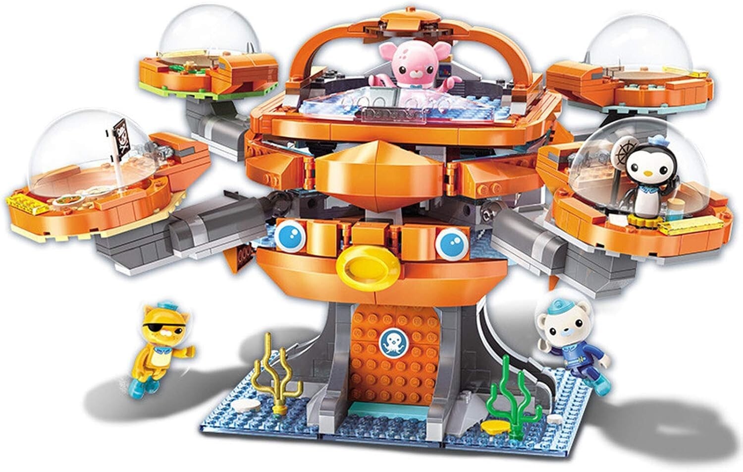 Building Block Octonauts Playset with Barnacles, Kwazii & 698 Bricks - Ages 8+