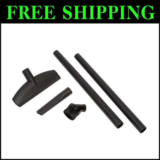 Durable 5-Piece Vacuum Accessory Kit - 1.25" Hose Compatible Extensions & Tools