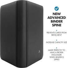 Load image into Gallery viewer, Deluxe 12 Pocket Toploader Binder with Suede Lining - Card Storage Organizer