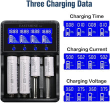 Load image into Gallery viewer, Lightweight 4 Bay Universal Battery Charger - Fast Charging &amp; Safety Certified