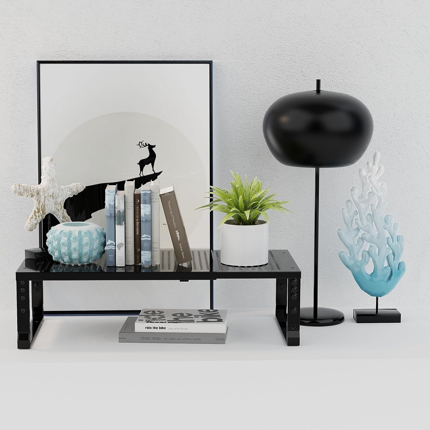 Expandable & Stackable Kitchen Organizer - Adjustable Metal Spice Rack Set