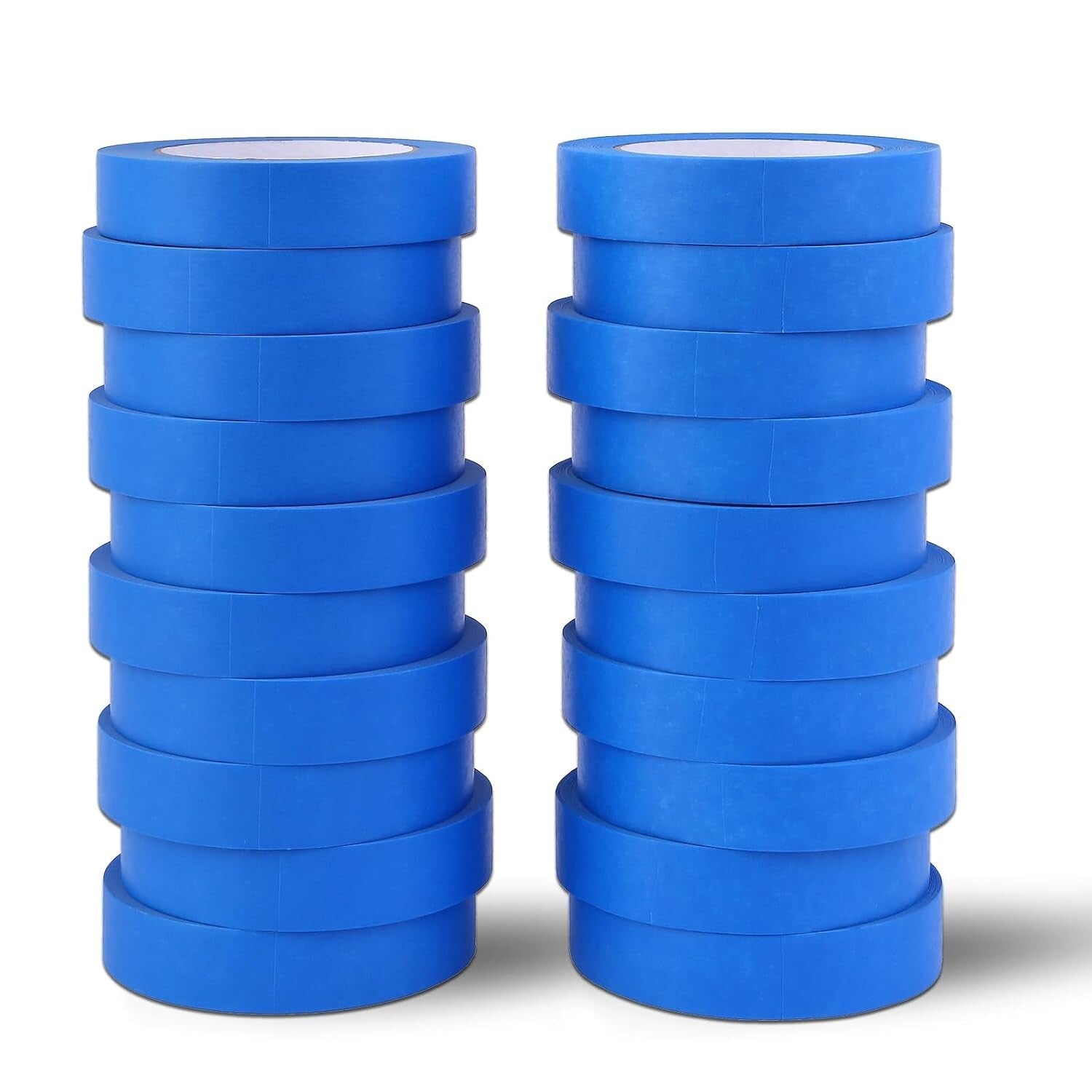 Bulk Blue Painters Tape - 1 Inch Wide, 55 Yards x 20 Rolls for Multiple Projects