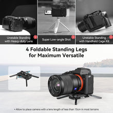 Load image into Gallery viewer, Portable Quick Release Plate with Foldable Support for Lenses Up to 5.9in
