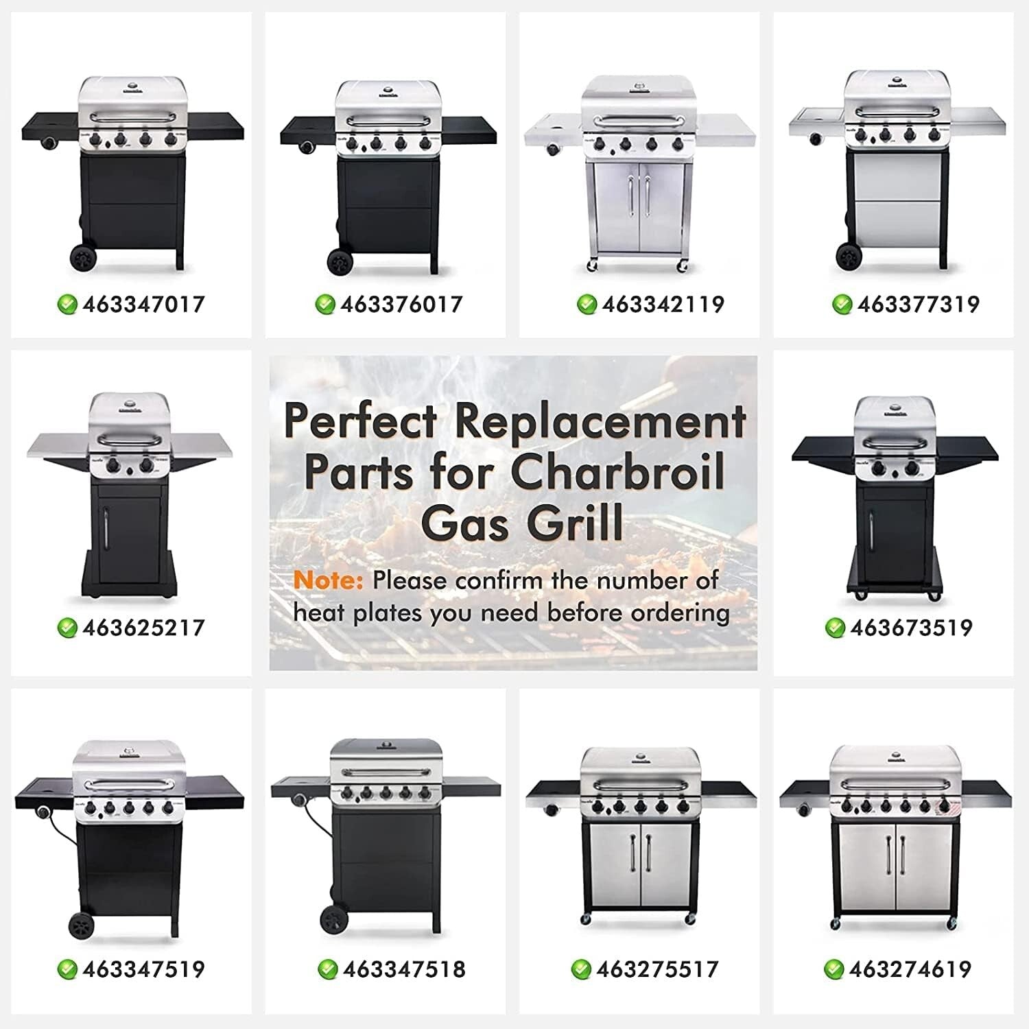 Durable Char-Broil Performance Grill Burners & Heat Plates - Upgrade Your Grill
