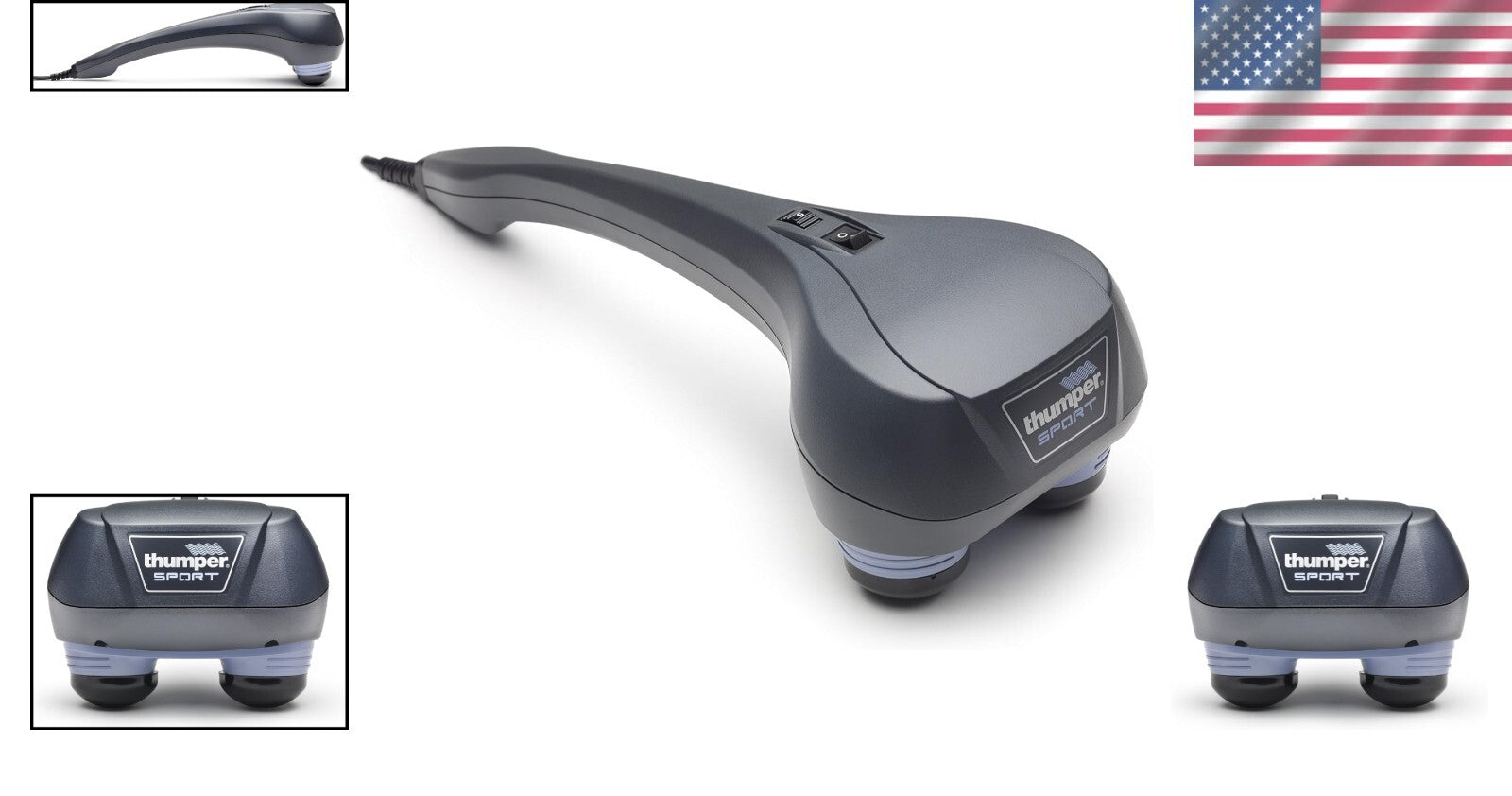 Electric Deep Tissue Massager with Interchangeable Spheres - Lightweight Design