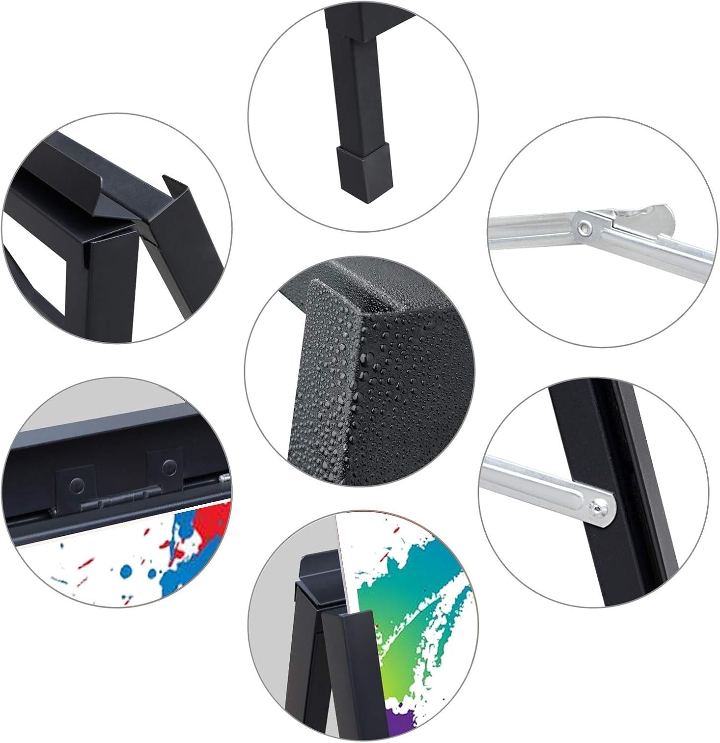 Heavy Duty A Frame Sandwich Board Sign Holder, 24x36 Inch - Double-Sided Display