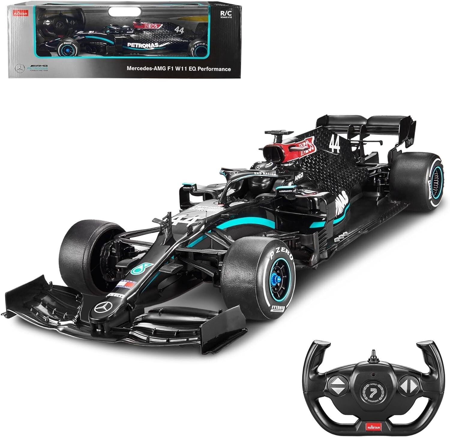 Detailed 1:12 Scale Mercedes-Benz F1 W11 Remote Control Car - Fast & Fun Racing
