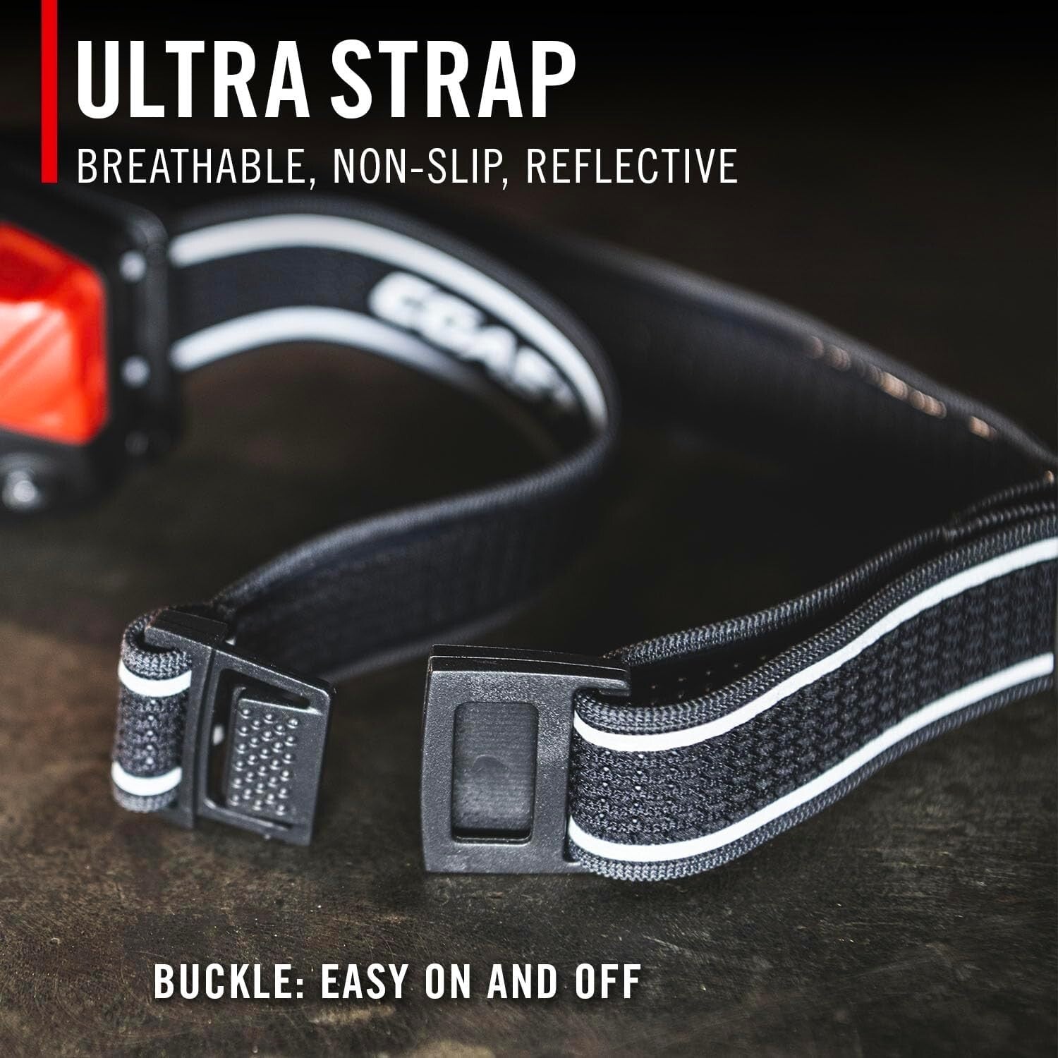 FL85R Waterproof Rechargeable Headlamp with 18-Hour Battery - Red/Green/White