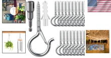 Load image into Gallery viewer, Secure Your Outdoor Lights: 100 Pcs Swivel Hook Set with Safety Buckle Design