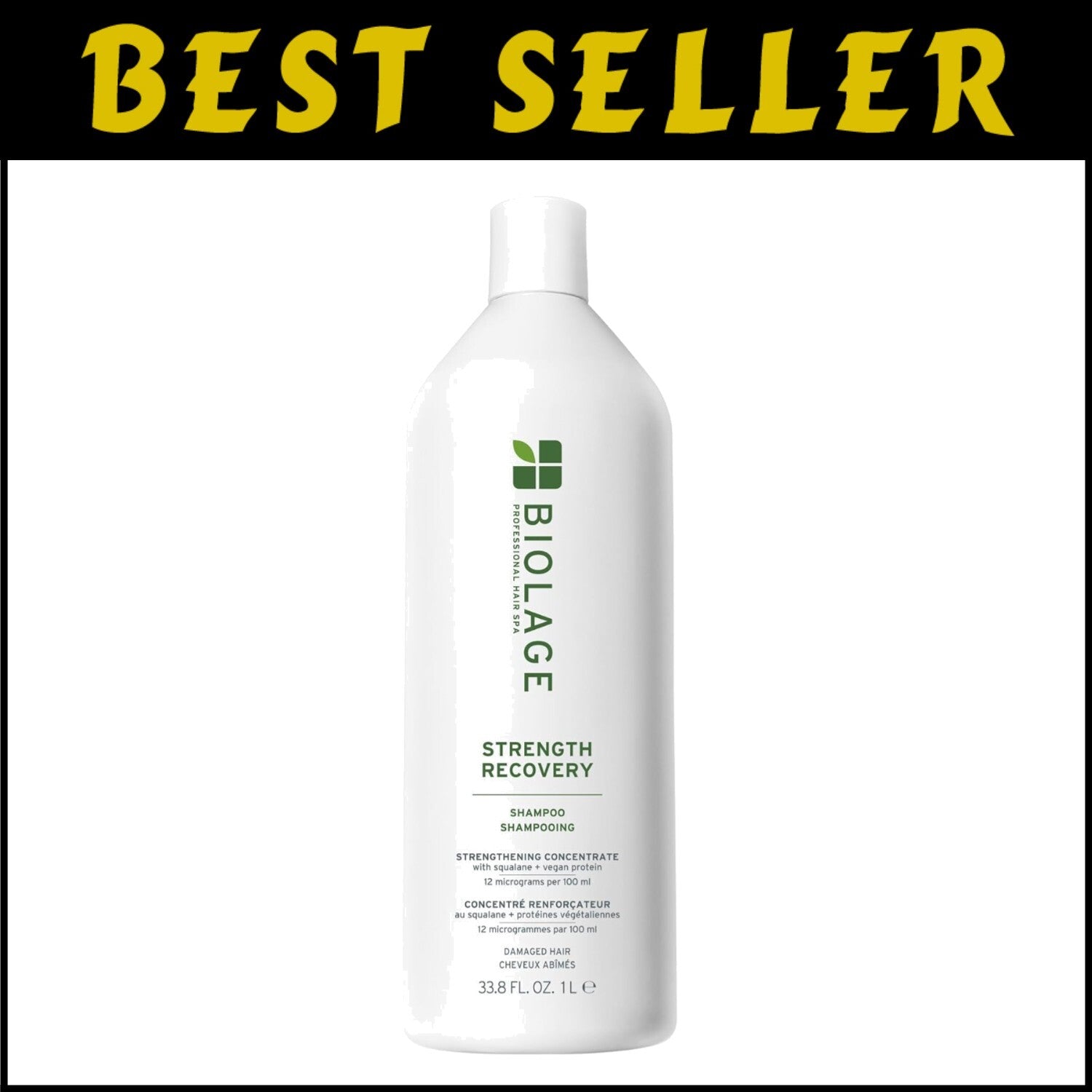 Paraben-Free Hair Repair Shampoo - Strengthens, Detangles & Revives Damaged Hair