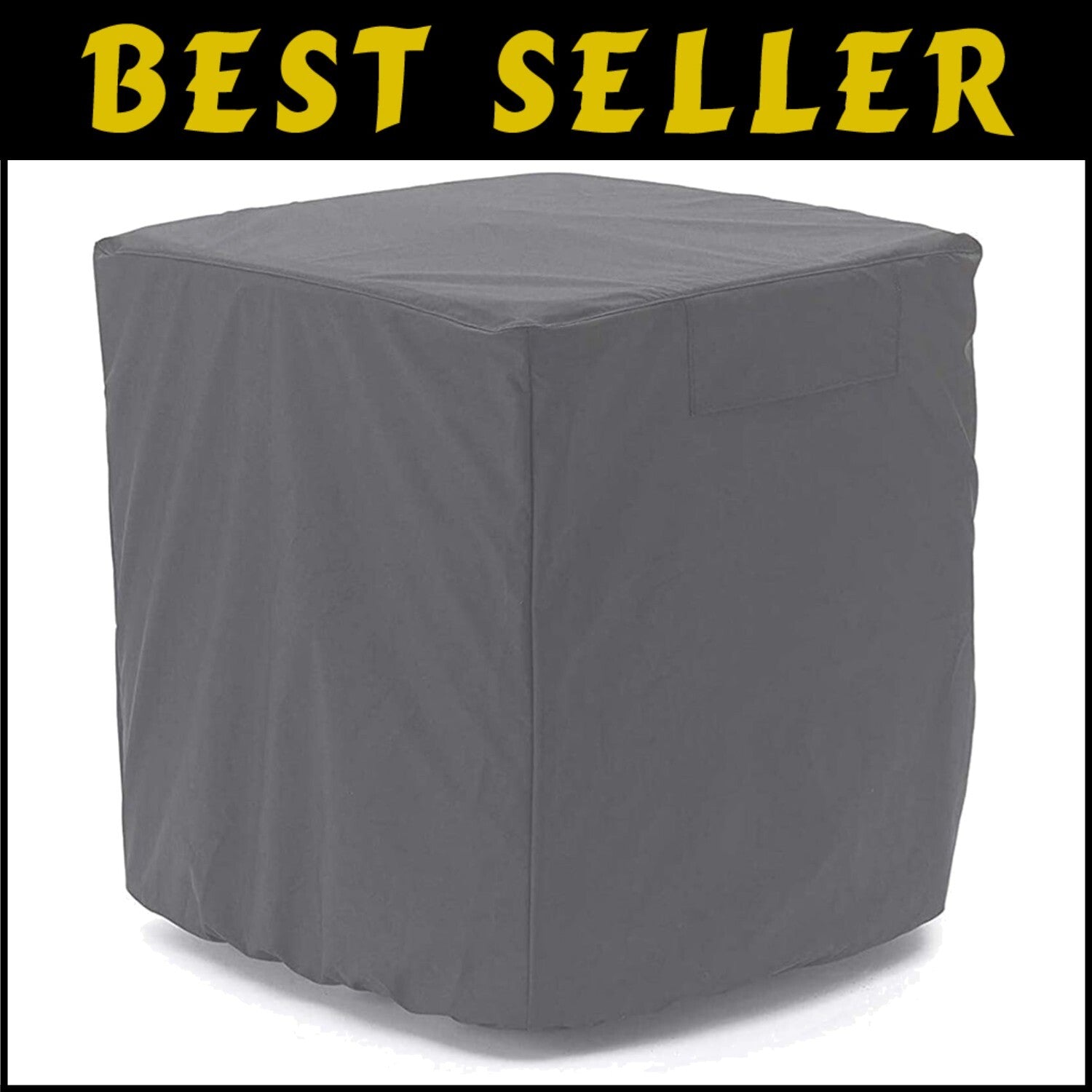 Lightweight Gray AC Cover with Easy Clean Design - Perfect for Outdoor Units