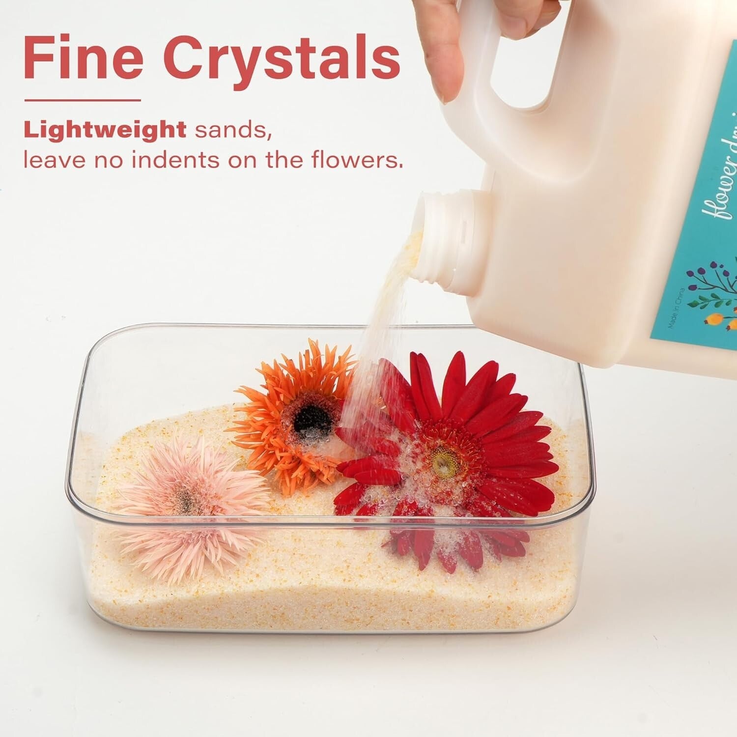 Effortless Flower Preservation with 10 LBS Color Indicating Silica Gel Crystals