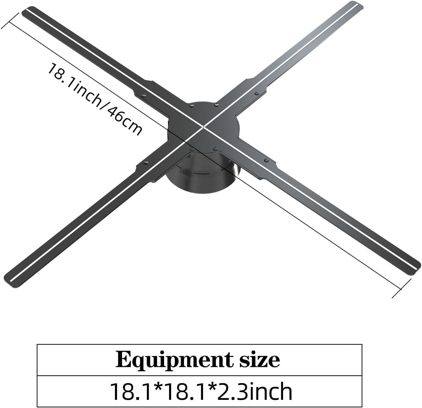 Compact 18.1" Hologram Projector for Events & Businesses with Remote Control