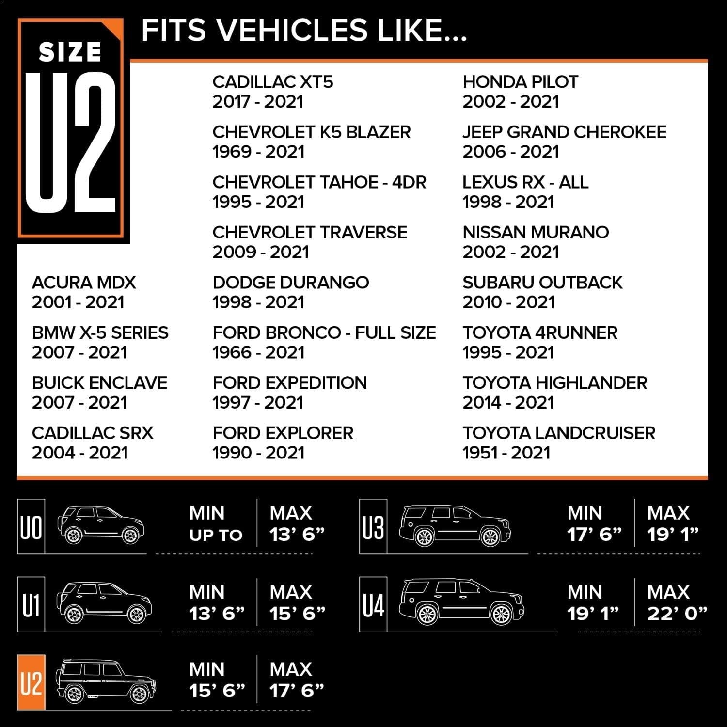 All-Weather Gray SUV Cover - Breathable, Water-Resistant Fit for 210" SUVs