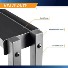 Load image into Gallery viewer, Elegantly Designed 3-Tier Weight Rack with Rubber Caps for Home Fitness