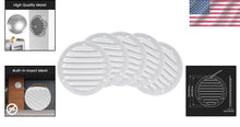 Load image into Gallery viewer, 4" Metal Air Vent Grilles - Durable White Covers - Pack of 5 for Easy Mounting