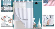 Load image into Gallery viewer, Luxurious 84-Inch Waterproof Shower Curtain with Removable Liner - White Waffle