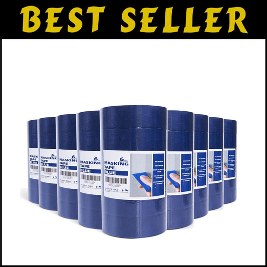 54 Rolls UV Anti Residue Painters Tape - Indoor/Outdoor Perfect for Sharp Lines