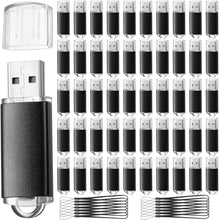 Load image into Gallery viewer, 2GB USB 2.0 Thumb Drive Bulk Set - 50 Lightweight Drives with Lanyard Accessory