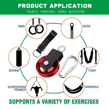 Load image into Gallery viewer, Versatile Aluminum Pulley Kit with Double-Sided Bearings - Perfect for Lifting