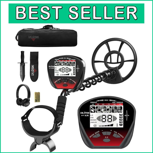 Durable Gold & Silver Metal Detector with Waterproof Coil - Easy-to-Use Design