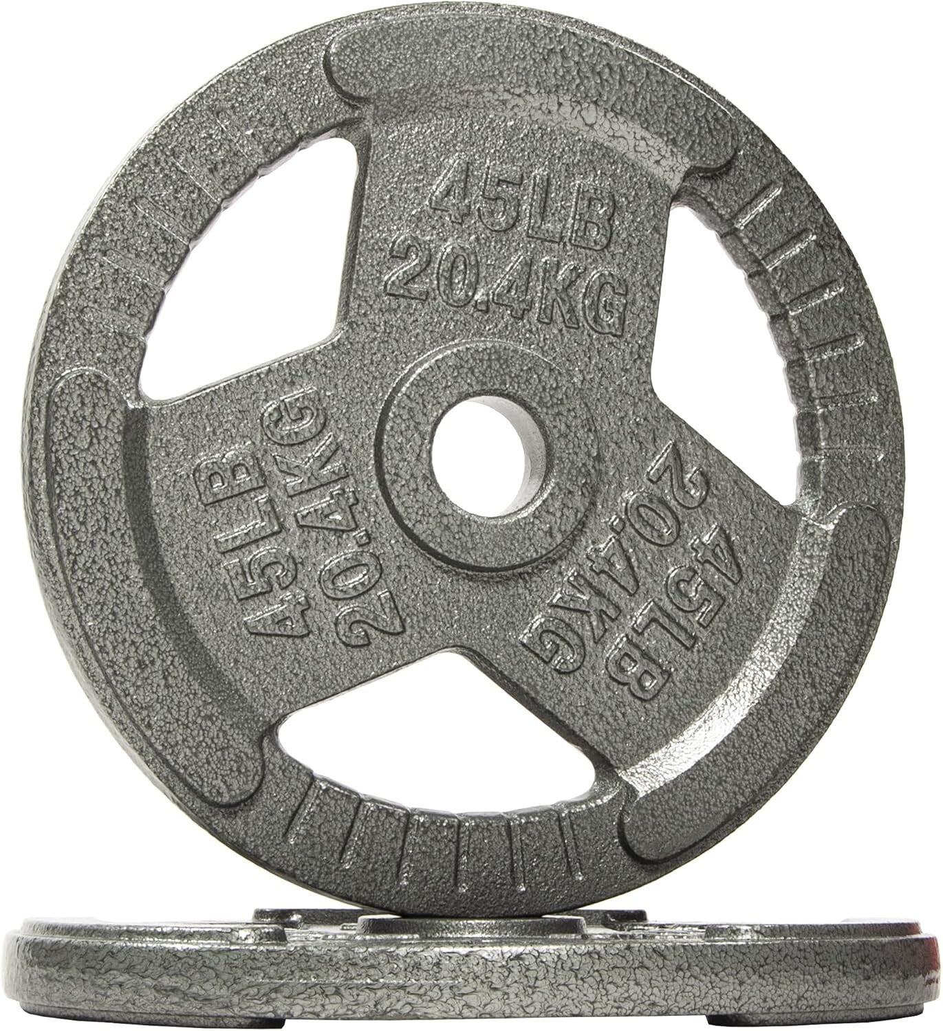 Durable Cast Iron Weight Plates with 2-inch Center - Available in Multiple Sizes
