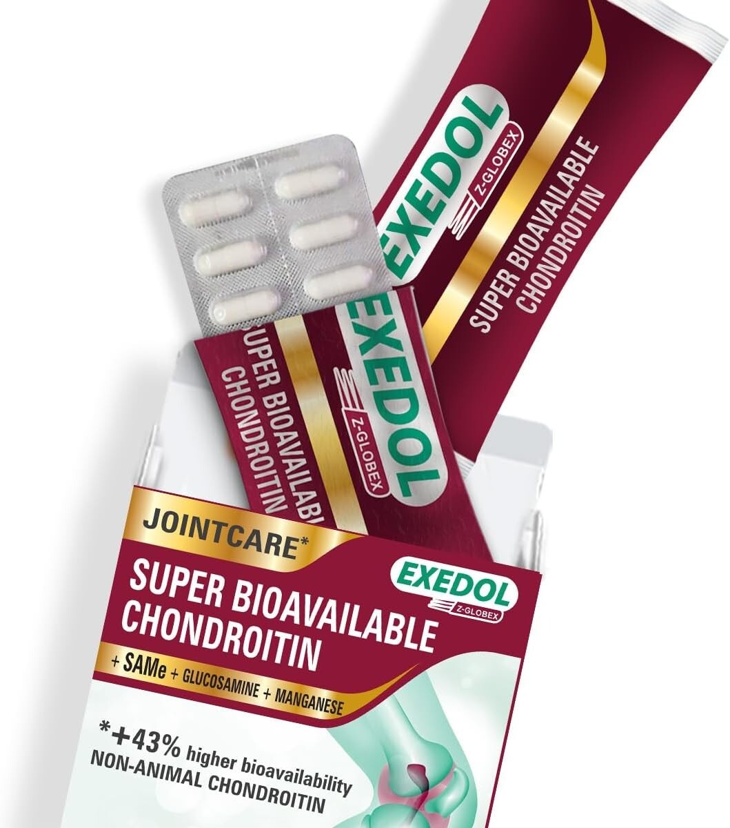 Advanced Chondroitin Glucosamine Capsules – 120 Vegan Joint Support Capsules