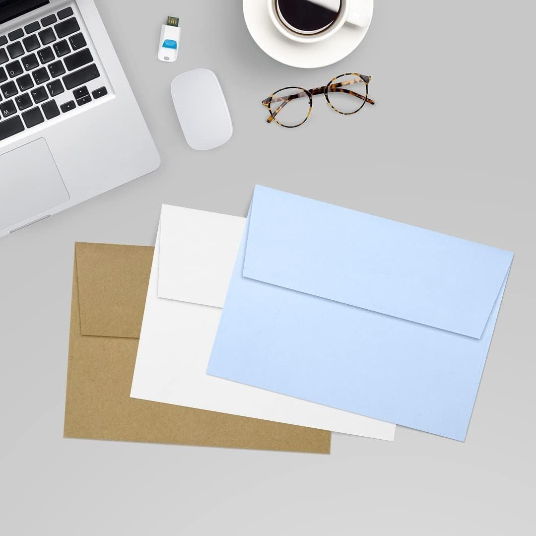 Durable Self-Seal A7 Envelopes in Baby Blue – Perfect for Every Occasion